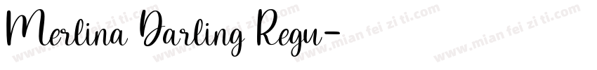 Merlina Darling Regu字体转换